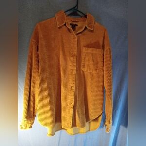 Canyon Creek Yellow Corduroy Button-Up Shirt